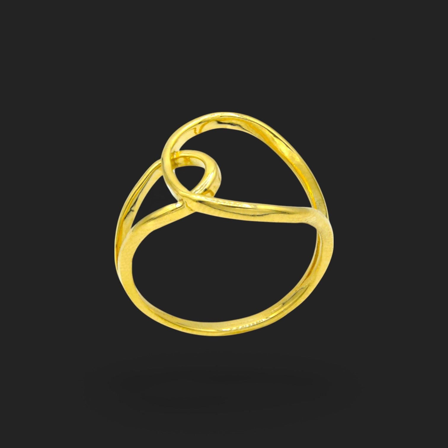 Gold Unity Circle Ring 18K