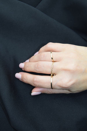 Threefold Elegance Ring 18K