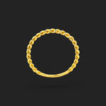 Gold Rope Twist Ring 18K