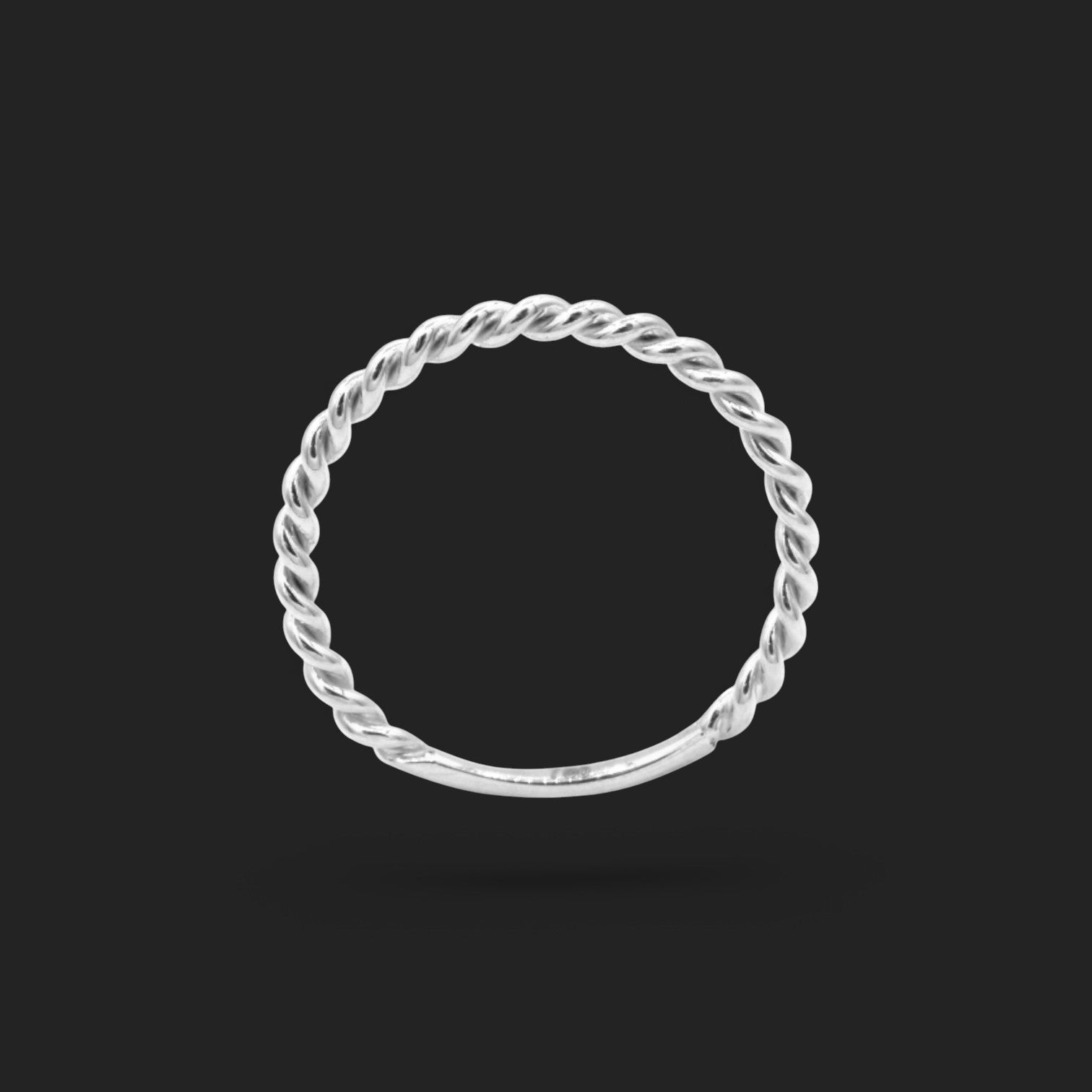Gold Rope Twist Ring 18K