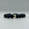 18K Gold Blue Beads Bracelet