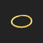 Gold Rope Twist Ring 18K
