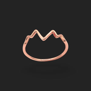 Gold Zigzag Ring 18K