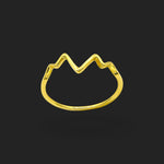Gold Zigzag Ring 18K