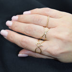 Gold Rope Twist Ring 18K