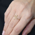 Gold Pulse Wave Ring 18K