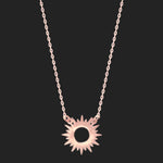 Gold Sunburst Necklace 18K