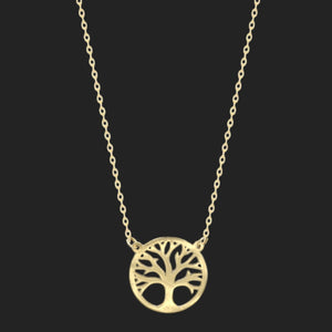 Gold Tree of Life Necklace 18K