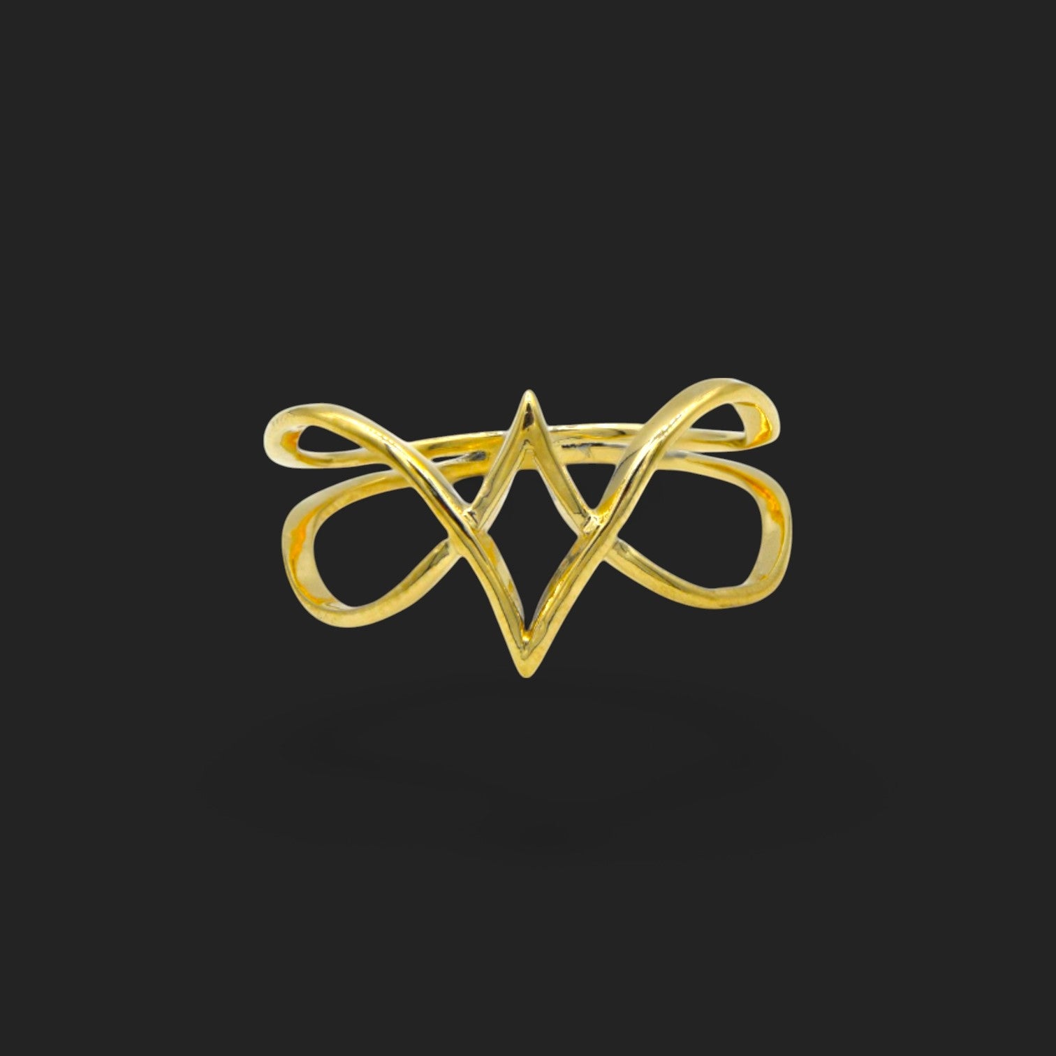 Gold Royal Crest Ring 18K