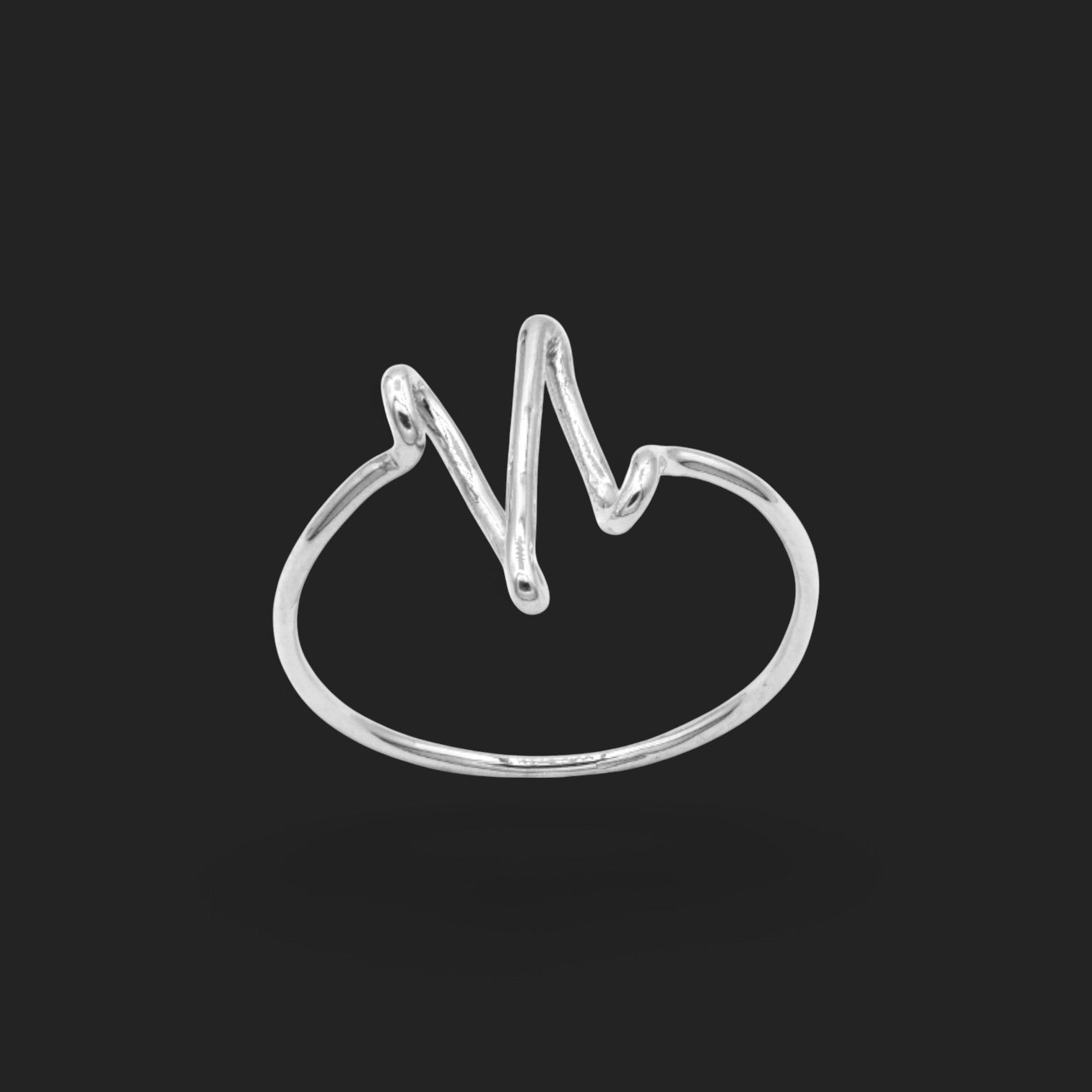 Gold Pulse Wave Ring 18K