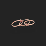 Threefold Elegance Ring 18K