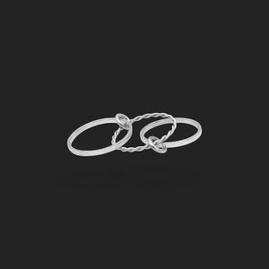Threefold Elegance Ring 18K