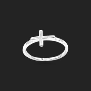 Gold Cross Ring 18K
